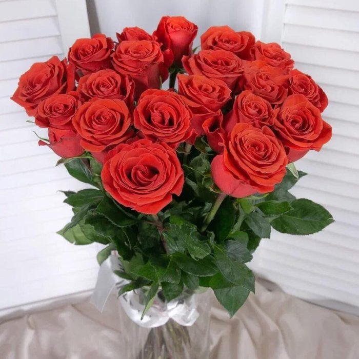 MonoNina Red Bouquet of 19 stems premium